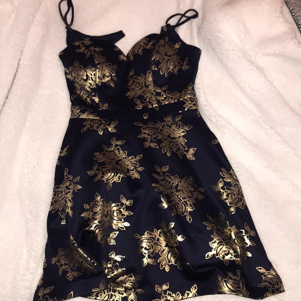 Blue & Gold Dress